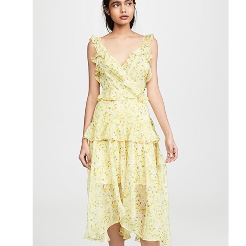 o.p.t. Missa Dress Yellow Floral - worn once!